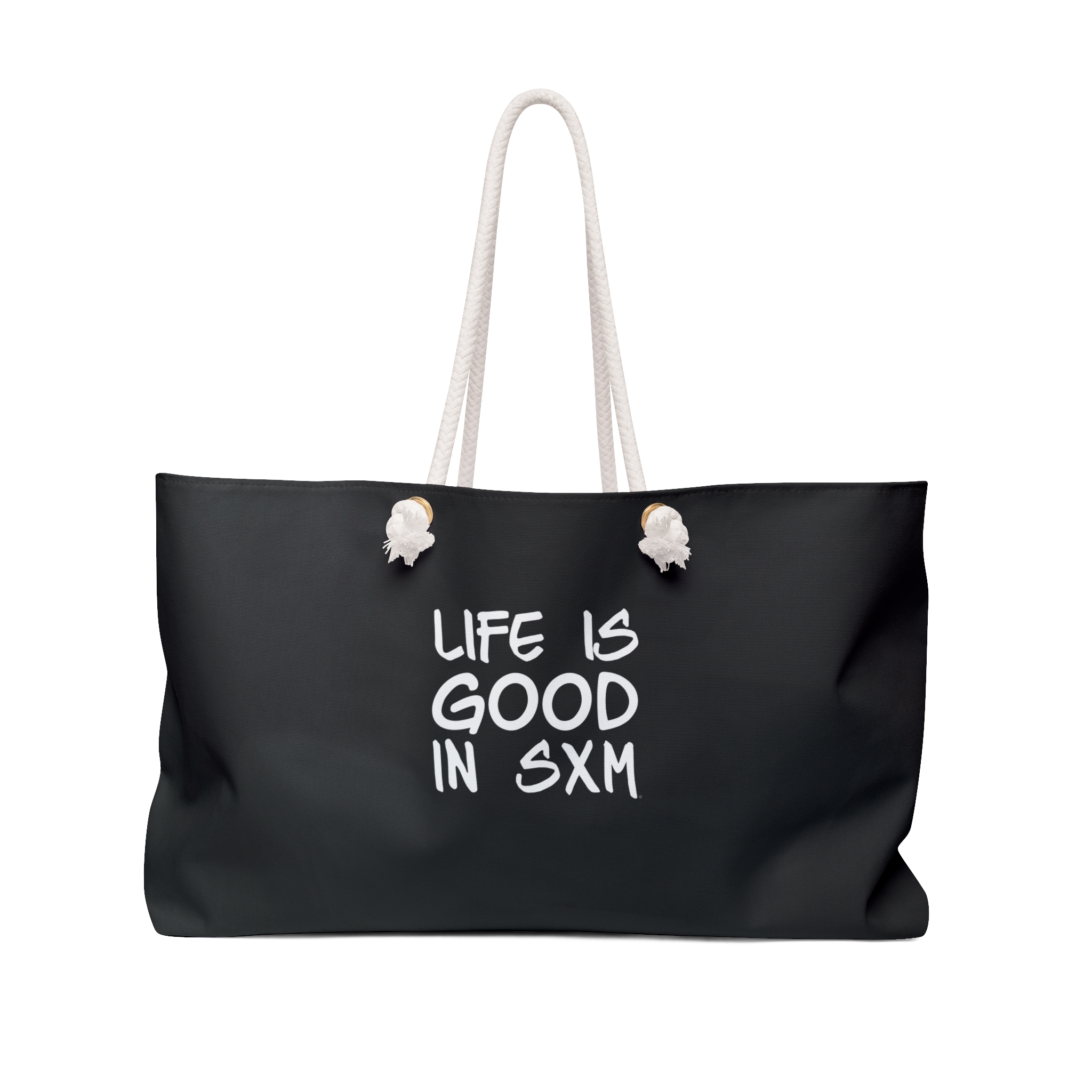 Life Is Good in SXM Weekender Bag — Travel Tote for St. Maarten Lovers
