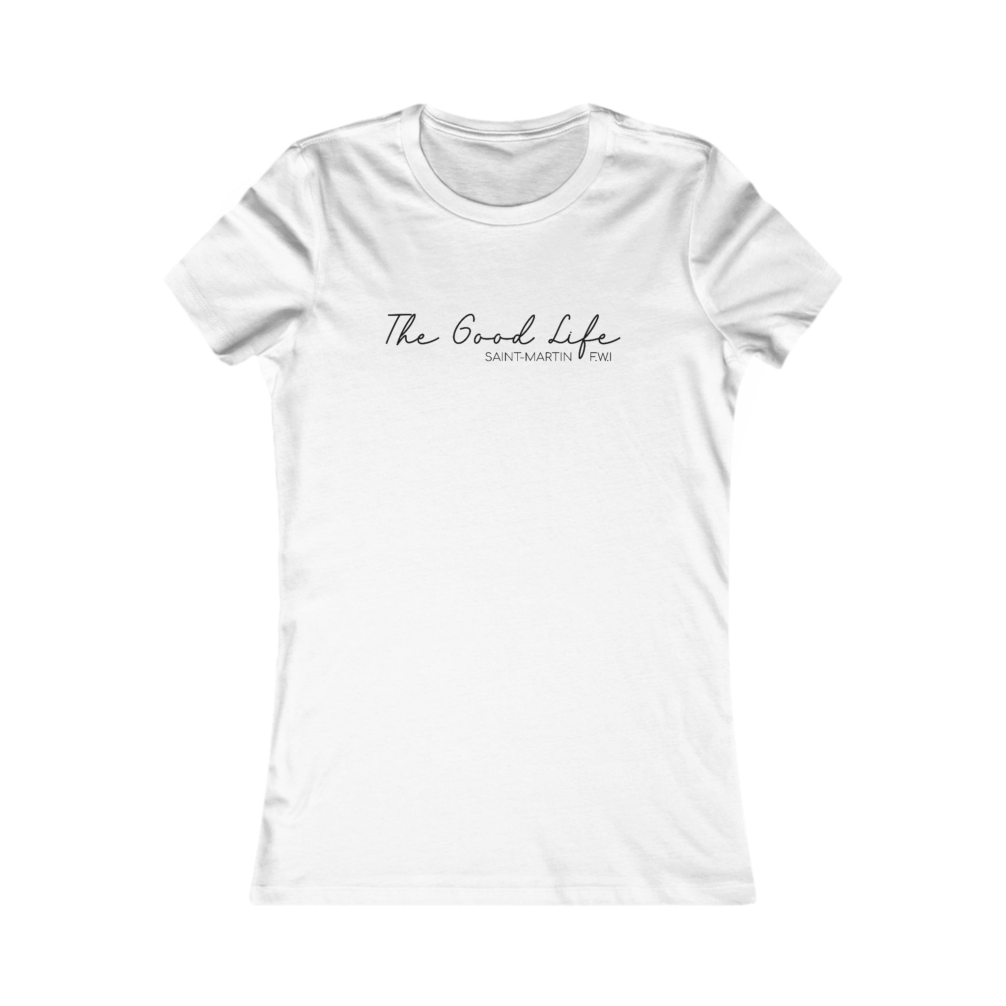 The Good Life Women’s Tee — Minimal Script Graphic T-Shirt