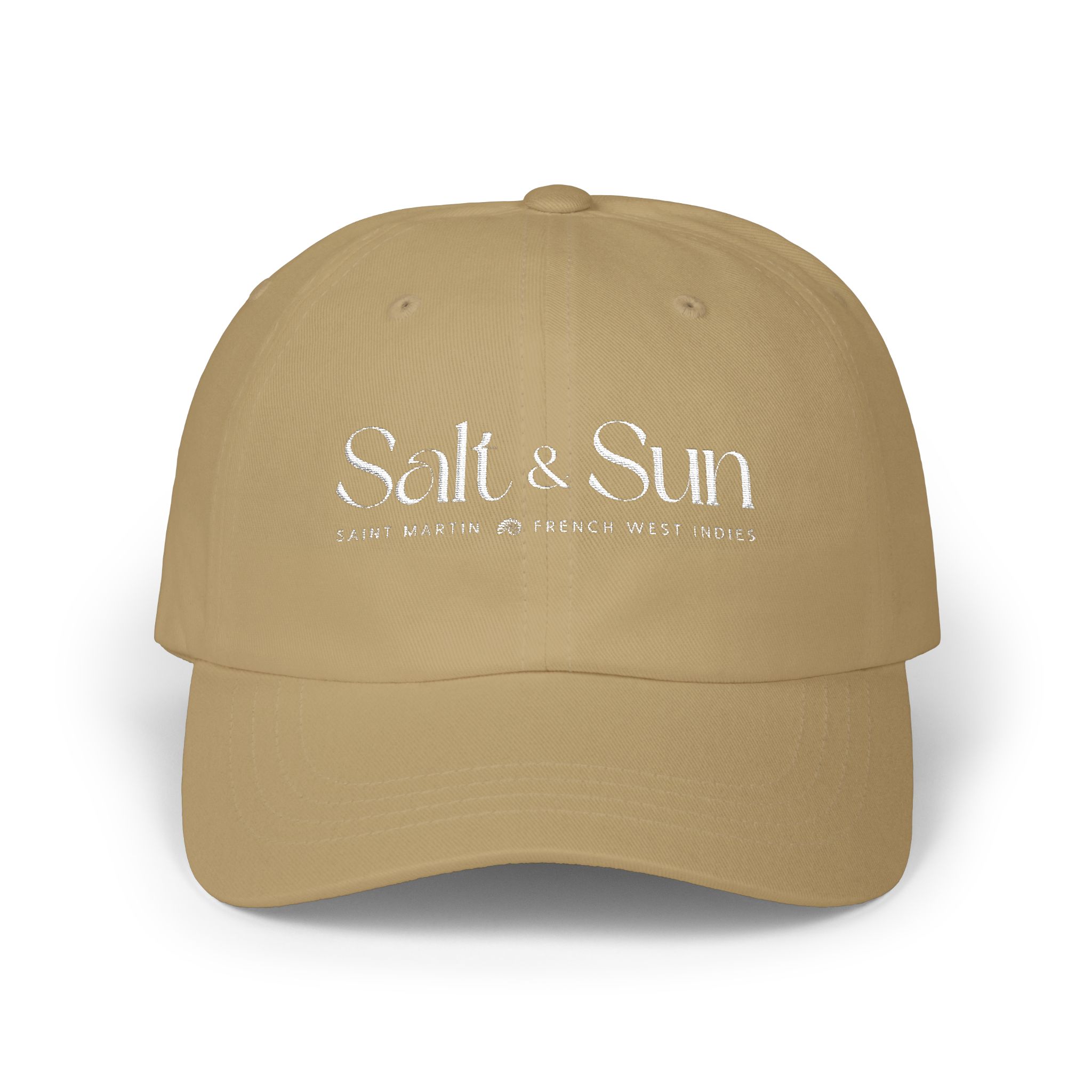 Salt & Sun Embroidered Dad Cap — Beachy Casual Baseball Hat